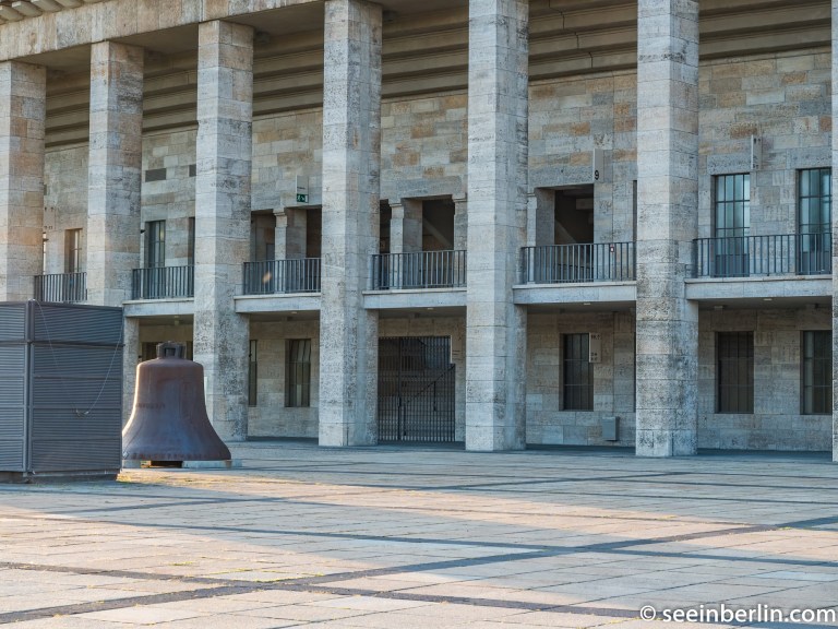 Olympic Stadium in Berlin during sunset